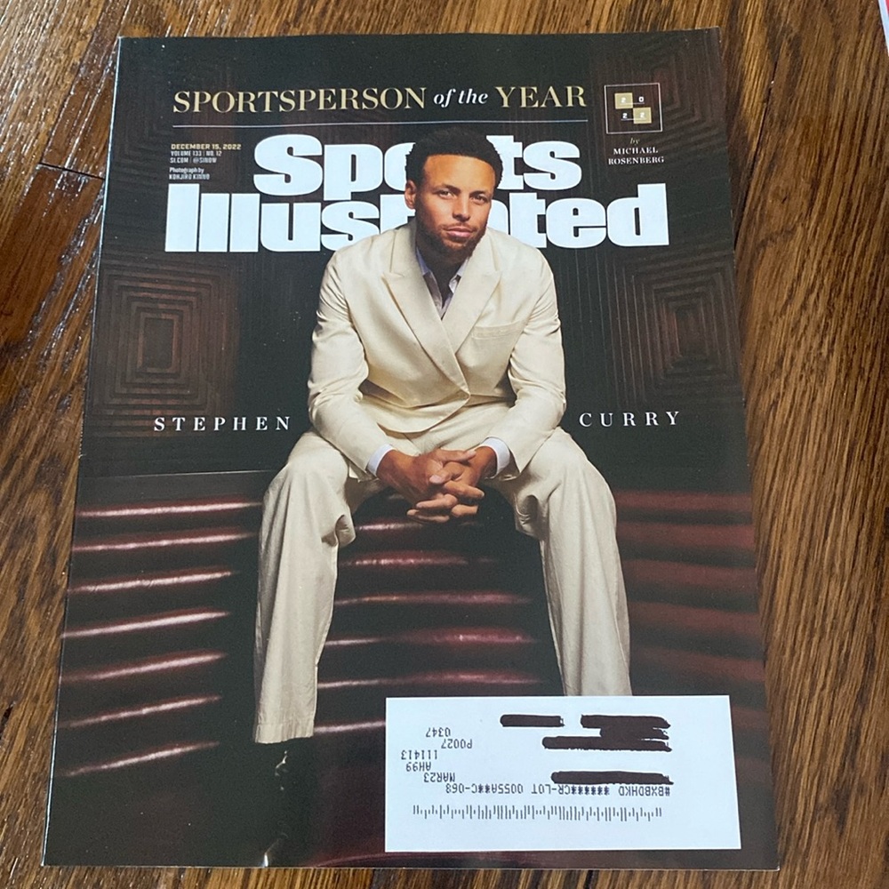 Sports Illustrated Magazine - Winter 2022 - Steph Curry - NBA basketball stephen